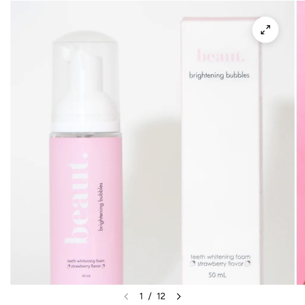 Brightening Bubbles Teeth Whitening Foam - Pink